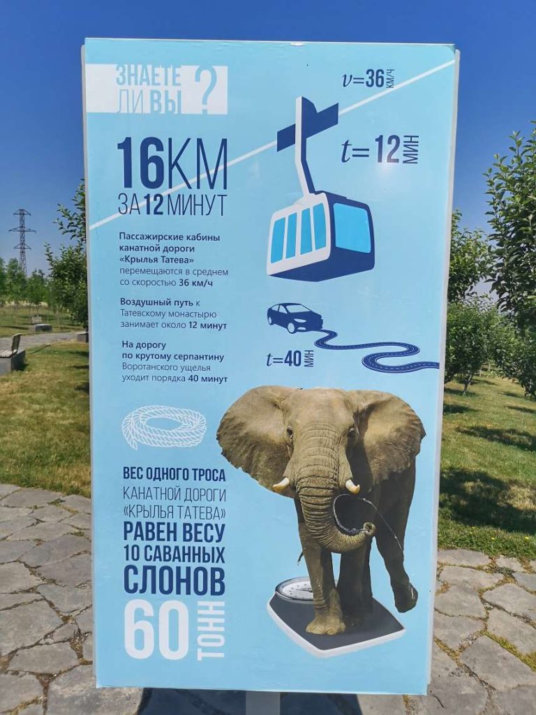 Лифтът към Манастира Татев